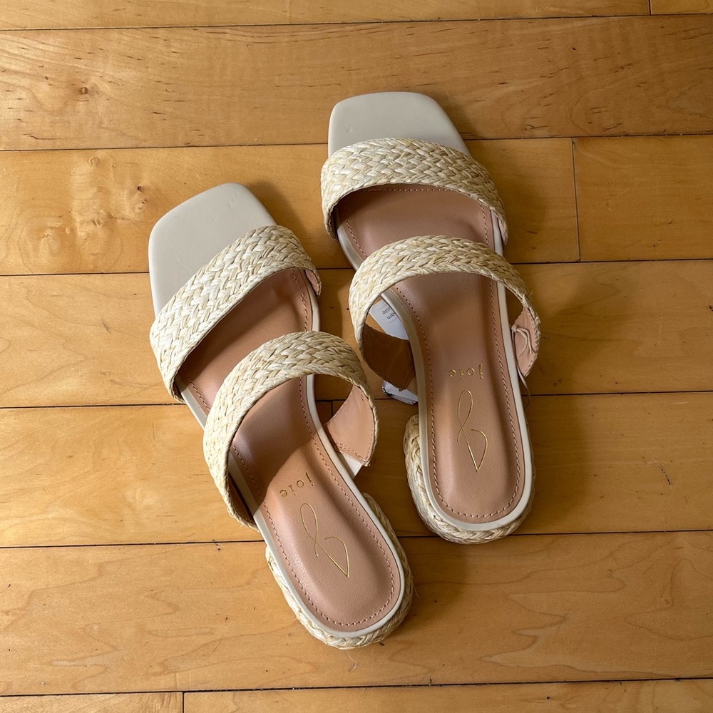 Brand new Joie raffia sandals